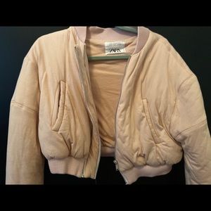 Zara Pink Over Puffed Sweater